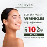 Get 10% Off Botox/Anti Wrinkles treatment during August 2024 at Rejuvie Aesthetic & Dermatology Bali